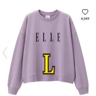 ジーユー(GU)の完売人気☆guスウェットプルオーバーELLE gu エル gu elle gu(トレーナー/スウェット)