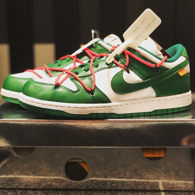 off white dunk green