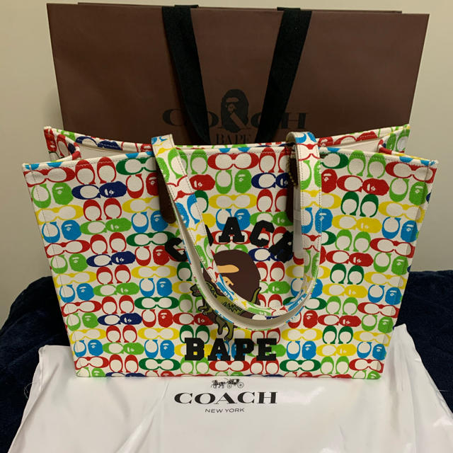 COACH(コーチ)のbape×coach トートバック　マルチカラー メンズのバッグ(トートバッグ)の商品写真