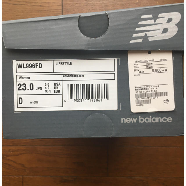 New Balance(ニューバランス)のNew Balance   WL996スニーカー/BLACK 23センチ レディースの靴/シューズ(スニーカー)の商品写真