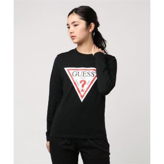 ゲス(GUESS)の⭐新品未使用⭐ GUESS ゲス トライアングルロゴ ロングスリーブTシャツ(Tシャツ/カットソー(七分/長袖))