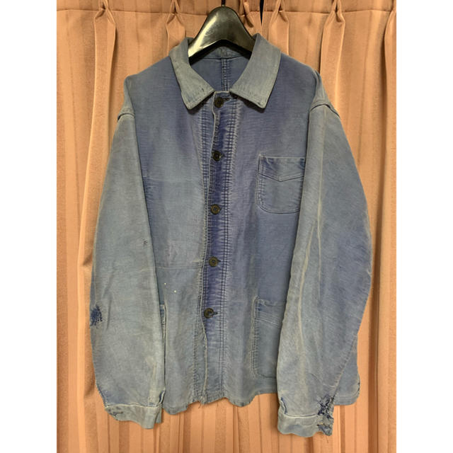 30S 40S blue moleskin work jacketvintage-