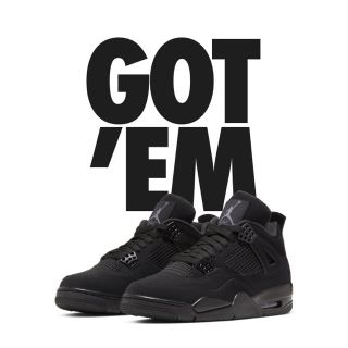 ナイキ(NIKE)のAIR JORDAN4 BLACK CAT 27.5cm 本日限定価額(スニーカー)