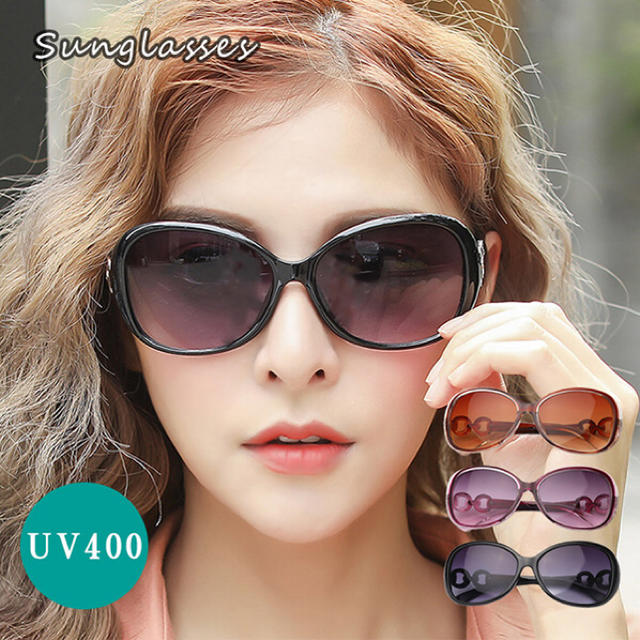 サングラス レディース UVカット 人気 軽量 ビッグフレーム レディースのファッション小物(サングラス/メガネ)の商品写真