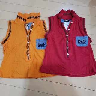 ディーアンドジー(D&G)のＤ&Gノースリーブポロシャツ(カットソー(半袖/袖なし))