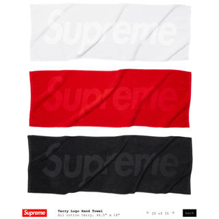 シュプリーム(Supreme)のsupreme terry logo hand towel red(その他)