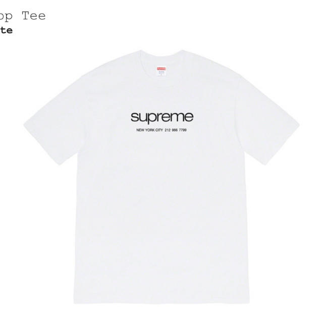 人気ブラドン Supreme - Shop Tee supreme Lサイズ Tシャツ/カットソー(半袖/袖なし)