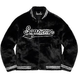 シュプリーム(Supreme)のSupreme Faux Fur Varsity Jacket Black M(ブルゾン)