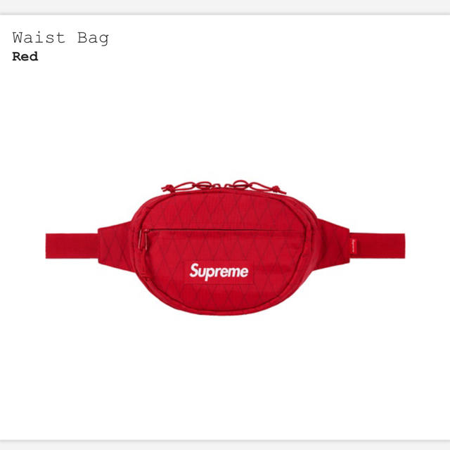 送料込み 新品 Supreme Waist Bag ウェストバッグ レッド 赤