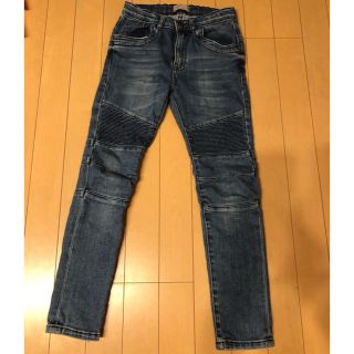 ザラキッズ(ZARA KIDS)のザラキッズ.ZARA 130.140.デニム ジーンズ.パンツ男女.バルマン風(パンツ/スパッツ)