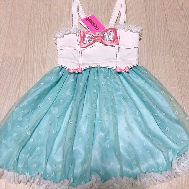 EARTHMAGIC(アースマジック)のジャンパースカート♡ キッズ/ベビー/マタニティのキッズ服女の子用(90cm~)(ワンピース)の商品写真