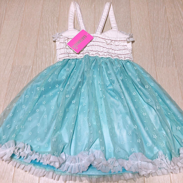 EARTHMAGIC(アースマジック)のジャンパースカート♡ キッズ/ベビー/マタニティのキッズ服女の子用(90cm~)(ワンピース)の商品写真