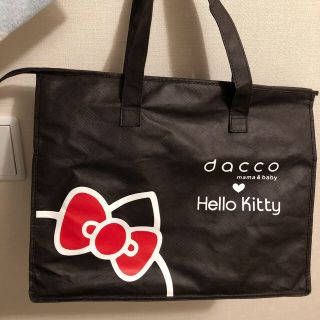 ハローキティ(ハローキティ)のdacco キティ　不織布バッグとメモ帳のセット(キャラクターグッズ)