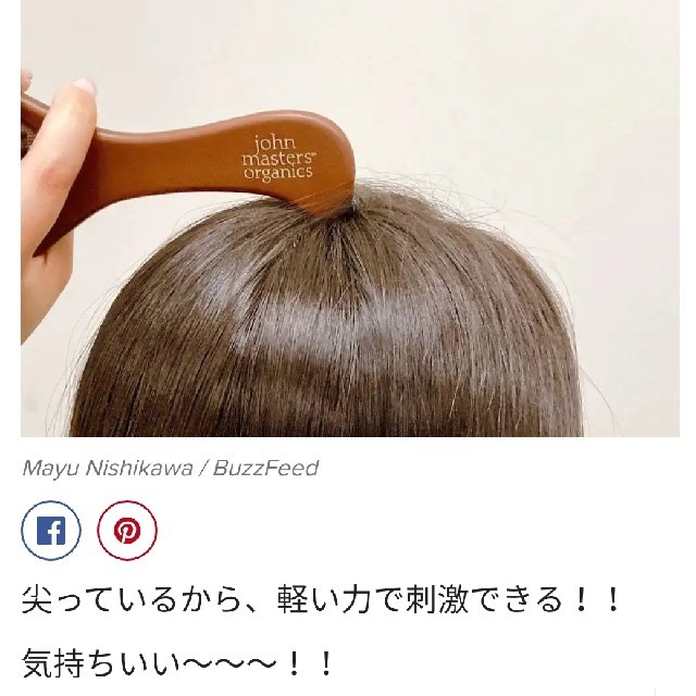 John Masters Organics(ジョンマスターオーガニック)のジョンマスターオーガニック　ヘアブラシ　InRed　付録 コスメ/美容のヘアケア/スタイリング(ヘアブラシ/クシ)の商品写真