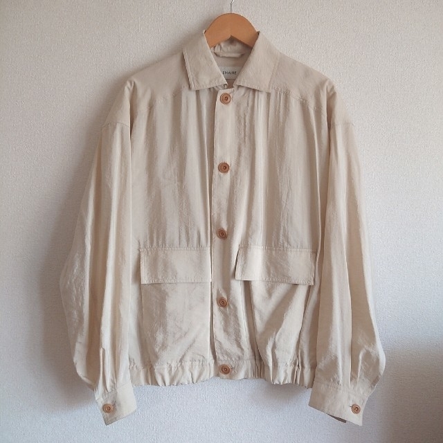 LEMAIRE 19ss Silk Poplin Blouson 46