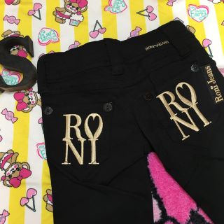 ロニィ(RONI)の新品★訳ありRONI★ブラックボトムス★S(パンツ/スパッツ)