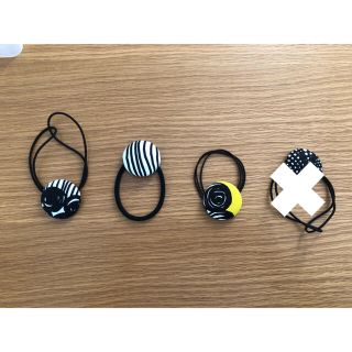 マリメッコ(marimekko)の北欧 ヘアゴム ハンドメイド プータルフリンプルハート marimekko(ヘアアクセサリー)