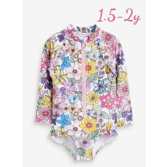 NEXT(ネクスト)のNEXT 花柄スイムスーツ 1.5-2y キッズ/ベビー/マタニティのキッズ服女の子用(90cm~)(水着)の商品写真