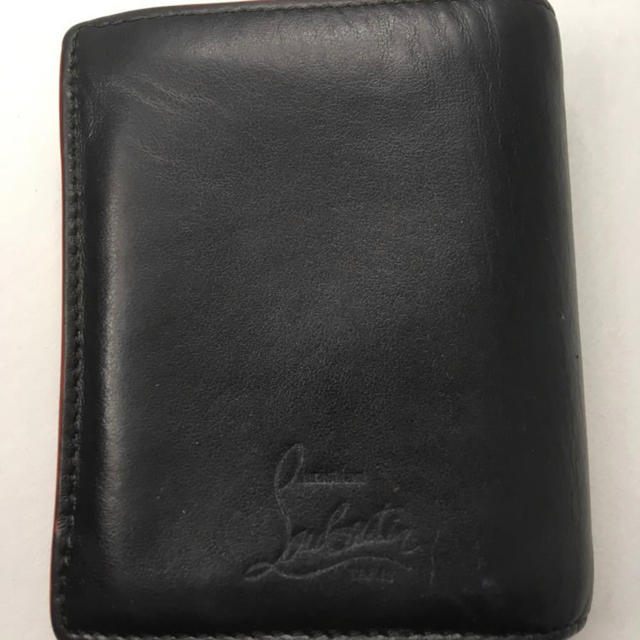 クリスチャンルブタン 二つ折り財布 レザー スタッズ メンズ