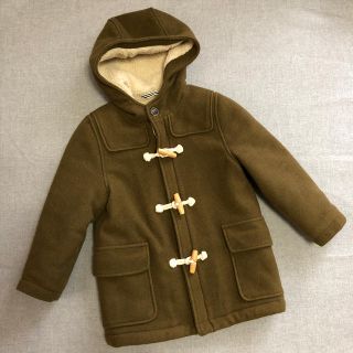 プチバトー(PETIT BATEAU)のプチバトー　4ans ダッフルコート裏起毛（カーキ）(コート)