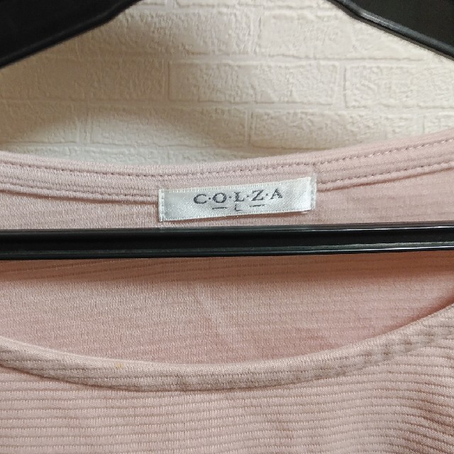 HONEYS(ハニーズ)のカットソー　ピンク　七分袖 レディースのトップス(カットソー(長袖/七分))の商品写真