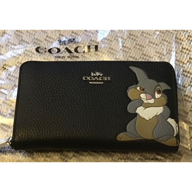 【COACH】新製品　Diseny ディズニー　長財布 とんすけ