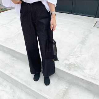 トゥデイフル(TODAYFUL)のblack denim pants ブラックデニムパンツ　FLEN flen(デニム/ジーンズ)