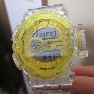 G-SHOCK GA-400SK-1A9JF クリアスケルトンイエロー の通販 by