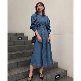 アメリヴィンテージ(Ameri VINTAGE)の今季　人気完売　ameri BELTED VARIOUSLY DRESS(ロングワンピース/マキシワンピース)