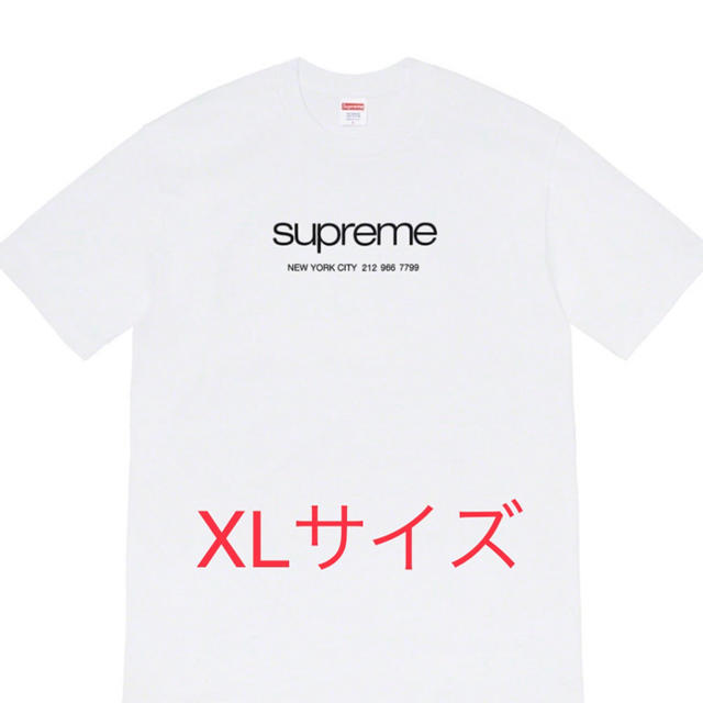 【新品L】Supreme Shop Tee 白