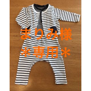 プチバトー(PETIT BATEAU)のPETIT BATEAUボーダー3点セットアップ　6m 67㎝(その他)