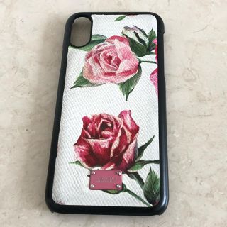 ドルチェアンドガッバーナ(DOLCE&GABBANA)の美品　dolce&gabbana ドルガバ　iPhone xケース　花柄(iPhoneケース)