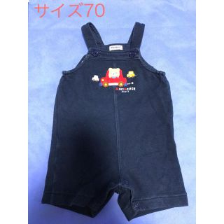 ミキハウス(mikihouse)の【送料込】mikihouse オーバーオール 70 男の子 女の子(その他)