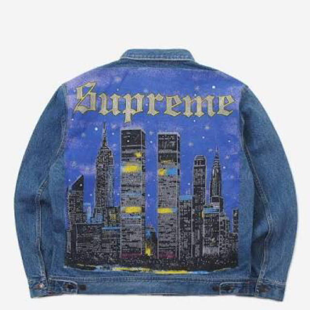 supreme New York Painted Trucker Jacket