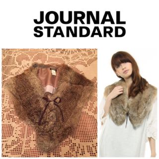 ジャーナルスタンダード(JOURNAL STANDARD)のリボン付☆ファーショール(マフラー/ショール)