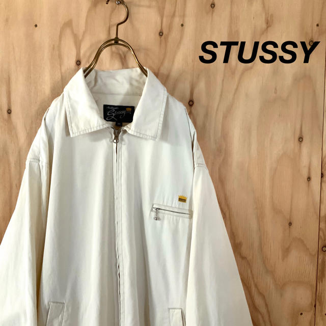 STUSSY ビッグシルエット 王冠刺繍 スウィングトップ オフホワイト | フリマアプリ ラクマ