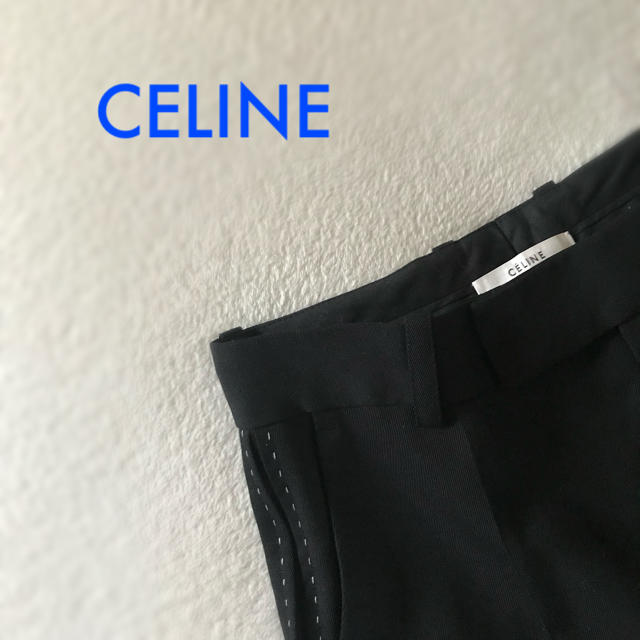 celine(セリーヌ)の【新品】CELINE フィービー サイドステッチ パンツ 36 レディースのパンツ(その他)の商品写真