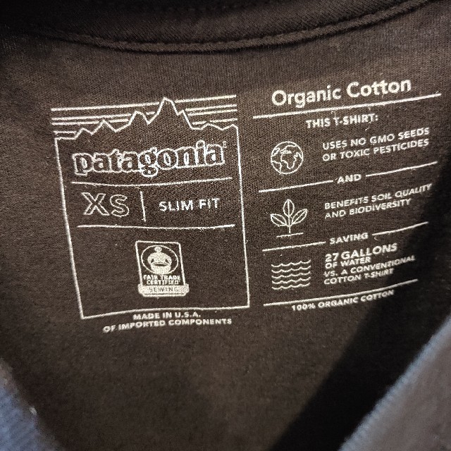 patagonia(パタゴニア)のPatagonia★パタゴニア テキストロゴ Tee ブラック XS メンズのトップス(Tシャツ/カットソー(半袖/袖なし))の商品写真