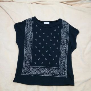 ビューティアンドユースユナイテッドアローズ(BEAUTY&YOUTH UNITED ARROWS)の美品 BEAUTY&YOUTH ﾍﾟｲｽﾞﾘｰ柄 ｶｯﾄｿｰ Tｼｬﾂ (カットソー(半袖/袖なし))