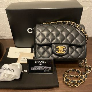 シャネル(CHANEL)のシャネル ミニマトラッセ マットゴールド金具 ラムスキン 斜めがけ可(ショルダーバッグ)