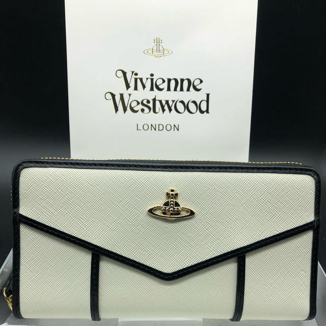 Vivienne Westwood(ヴィヴィアンウエストウッド)の【新品・正規品】ヴィヴィアン ウエストウッド 長財布 317 白 プレゼント レディースのファッション小物(財布)の商品写真