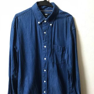 ユニクロ(UNIQLO)のユニクロボタンダウンデニムシャツ(シャツ)