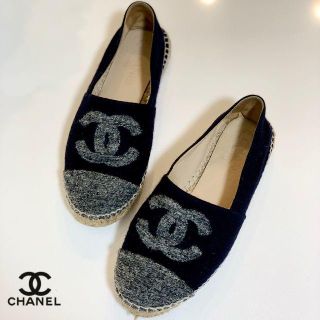 シャネル(CHANEL)の1431 シャネル ココマーク エスパドリーユ(スリッポン/モカシン)