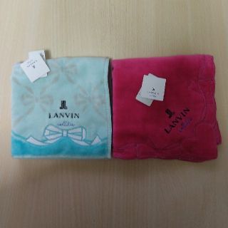 ランバン(LANVIN)のランバン　タオルハンカチ　2枚　新品　(ネ)(ハンカチ)