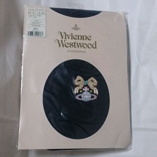 ヴィヴィアンウエストウッド(Vivienne Westwood)の新品！リボンオーブ柄(タイツ/ストッキング)