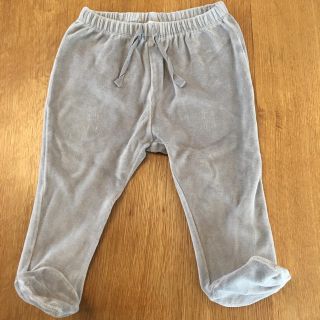 ギャップキッズ(GAP Kids)のGAP 6-12m 70㎝　足付きベロアグレージュパンツ(パンツ)