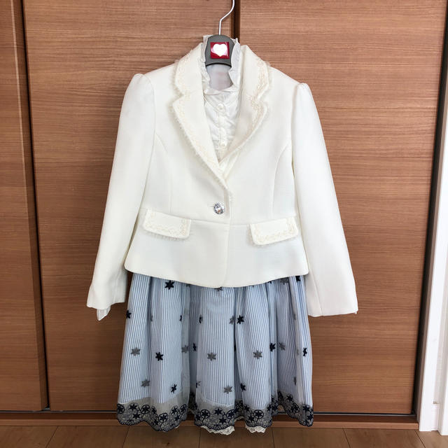 【✨美品✨】フォーマルスーツ女児130cm 6点セット キッズ/ベビー/マタニティのキッズ服女の子用(90cm~)(ドレス/フォーマル)の商品写真