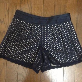 アプワイザーリッシェ(Apuweiser-riche)のショートパンツ ネイビー(ショートパンツ)