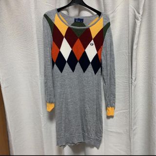 フレッドペリー(FRED PERRY)のフレッドペリー　アーガイルニットワンピース(ひざ丈ワンピース)