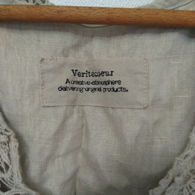 Veritecoeur(ヴェリテクール)のヴェリテクール リネン　編みレースチュニック レディースのトップス(チュニック)の商品写真